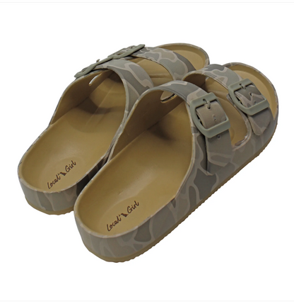 LG Rubber Slides - Forest Camo Saltwater