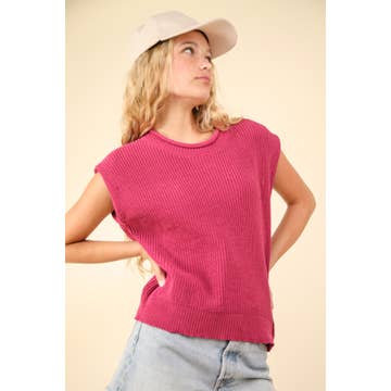 Faithfully Sweater Vest Top