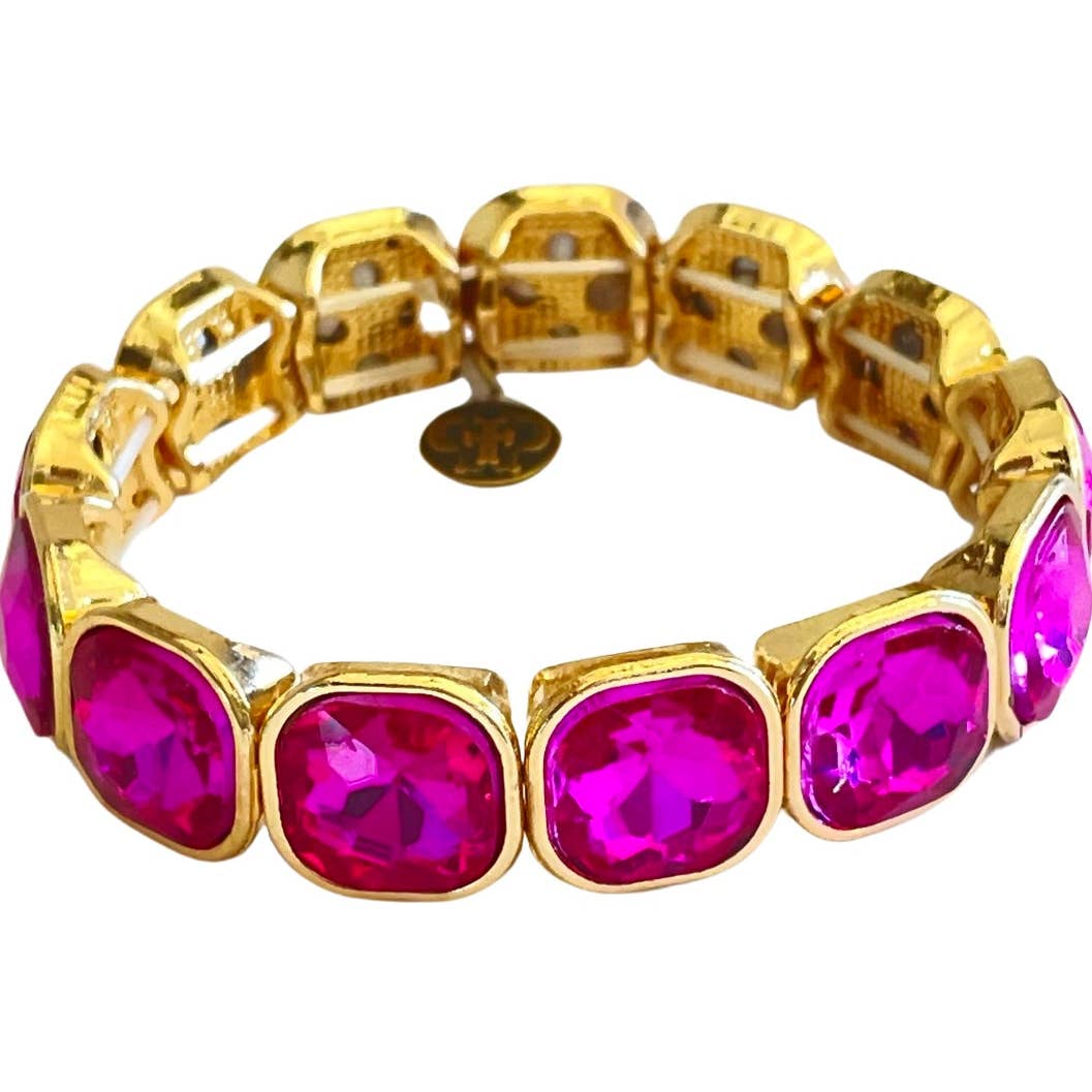 Rhinestone Curvy Stretch Bracelet