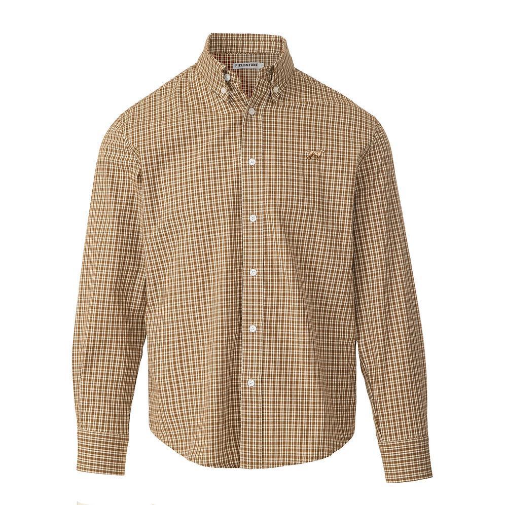 Youth Cedar Button Down - Brown