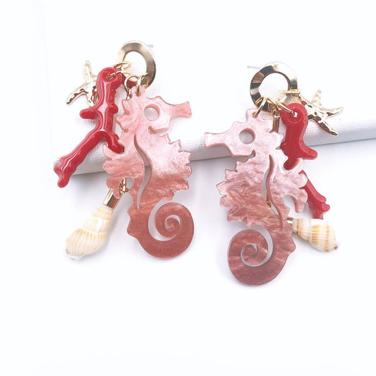 Caballo de Mar Pink Earrings