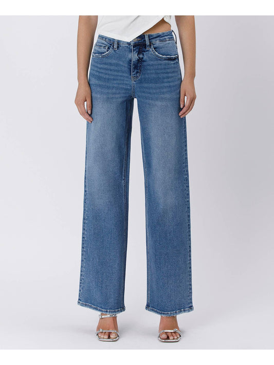 Supreme Tummy Control Super High Rise Baggy Wide Jeans