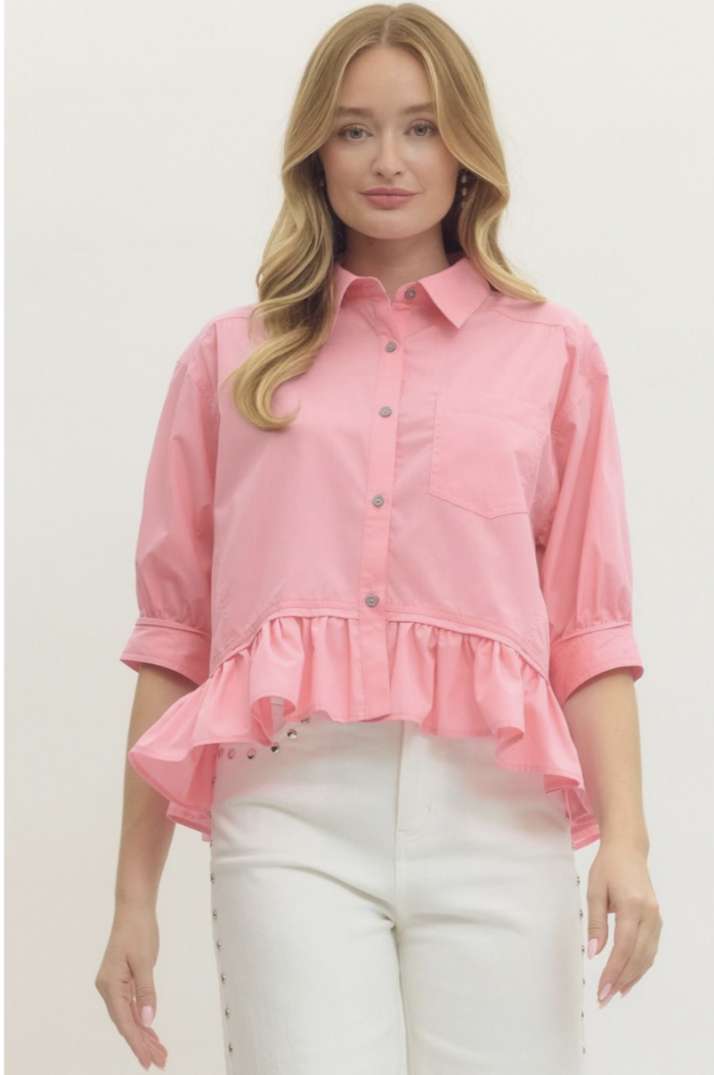 Remember Us Blouse In Pink