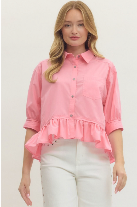 Remember Us Blouse In Pink