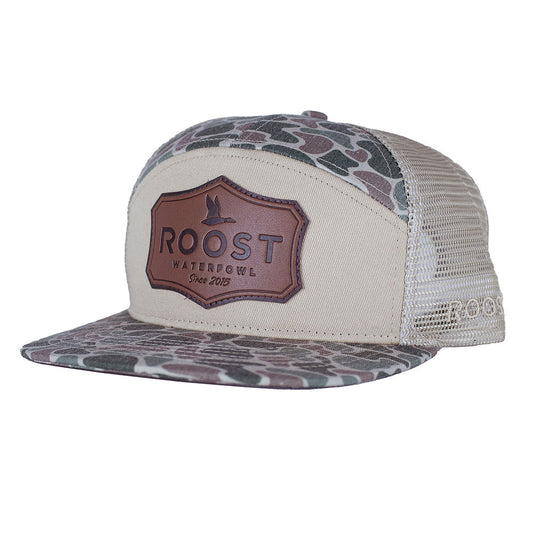 Roost 7 Panel Shield Leather Patch Hat