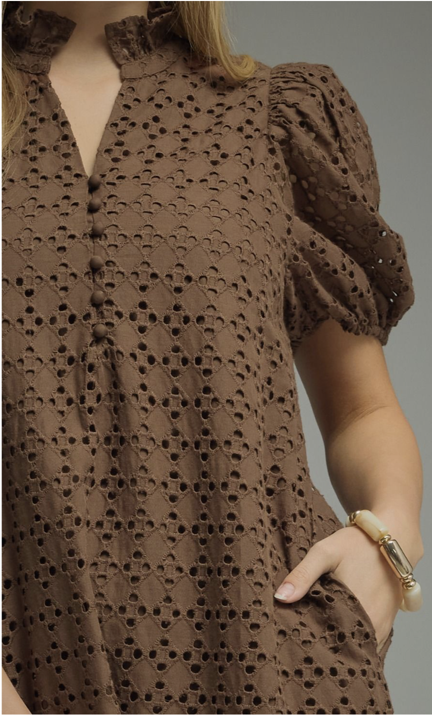 Connor Dress - Brown