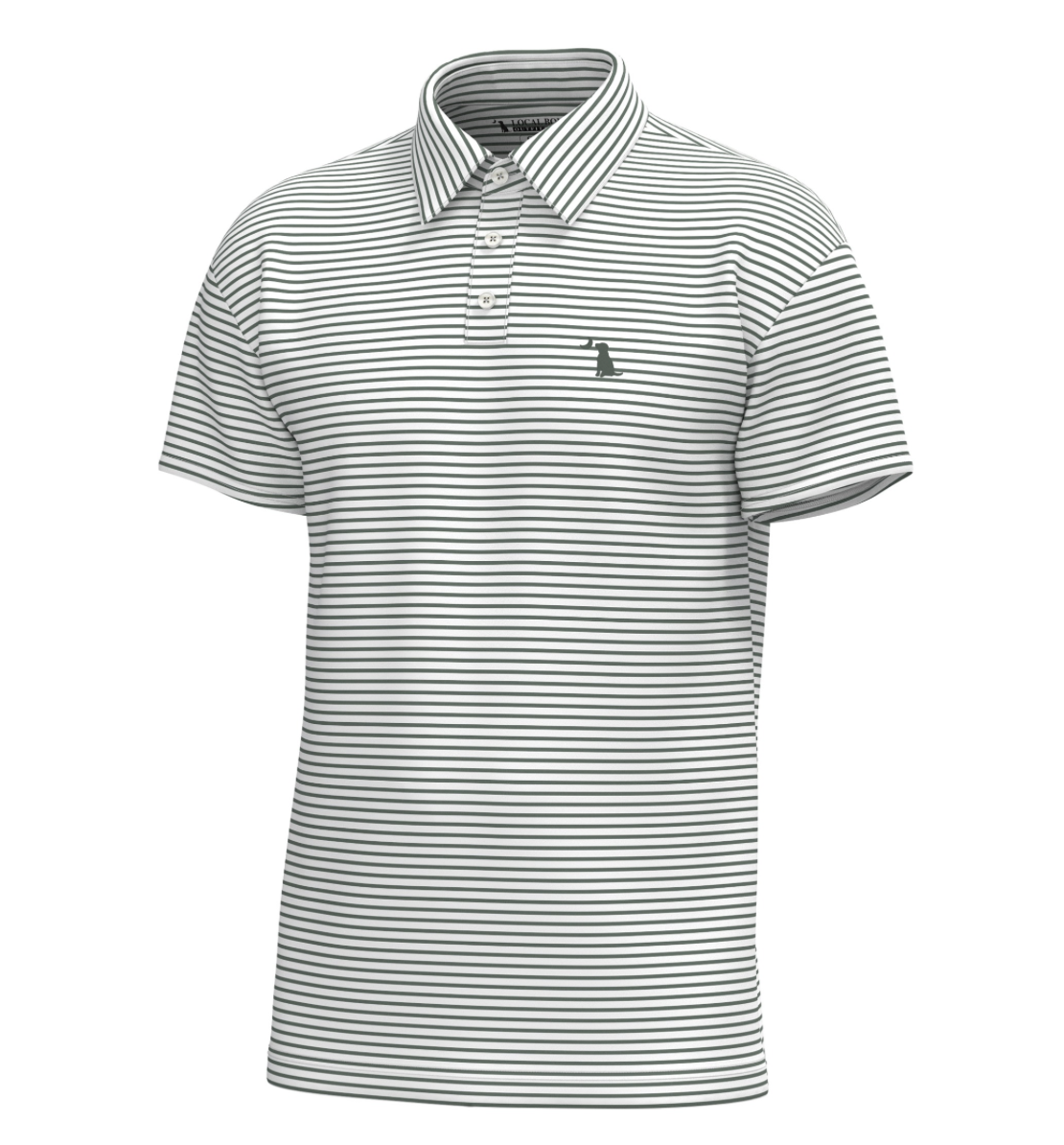 Edisto Polo - Duck Green/White