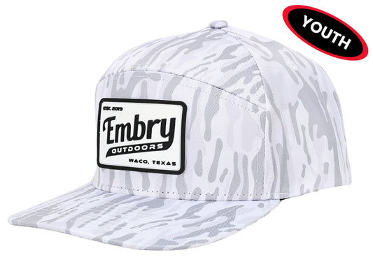 Youth White Ranch 6 Panel Hat