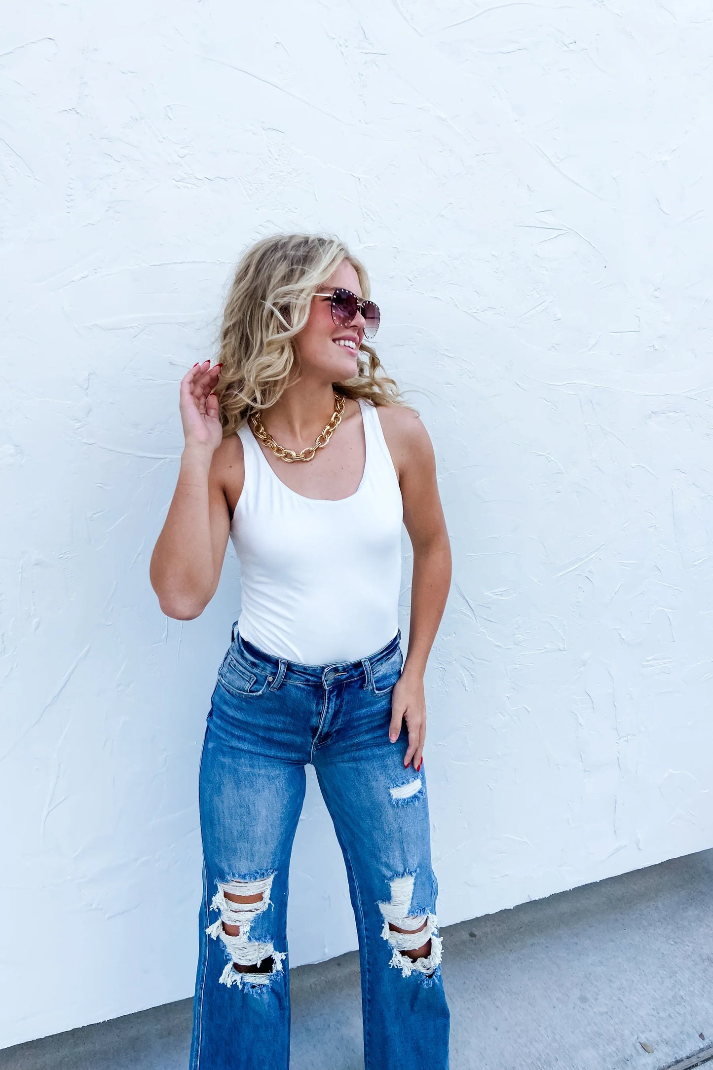 Blakeley Medium Wash Distressed Jeans