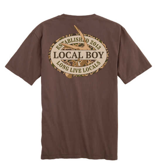 Youth Old School Antler Oval SS Tee