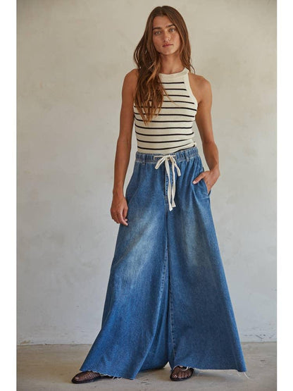 Caleb Drawstring Denim Pants