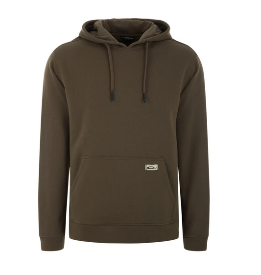 The Three End Hoodie Crocodile Brown