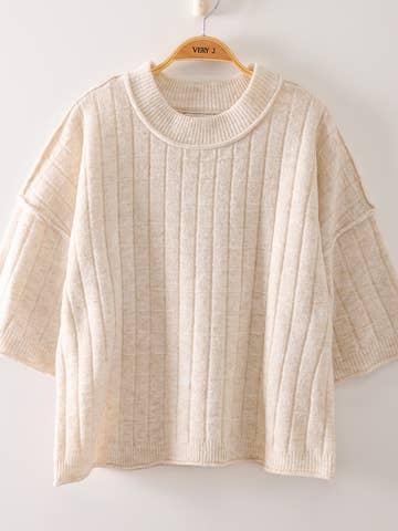 Ian Knit Sweater - Oatmel