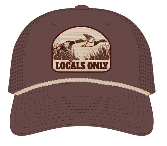 Mallard Marsh Patch Perforated Rope Hat