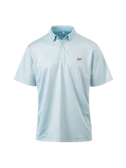 Marshall Polo In Baby Blue & White