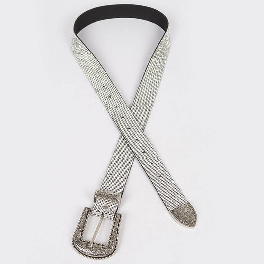 Cowgirl Vibes Belt Silver