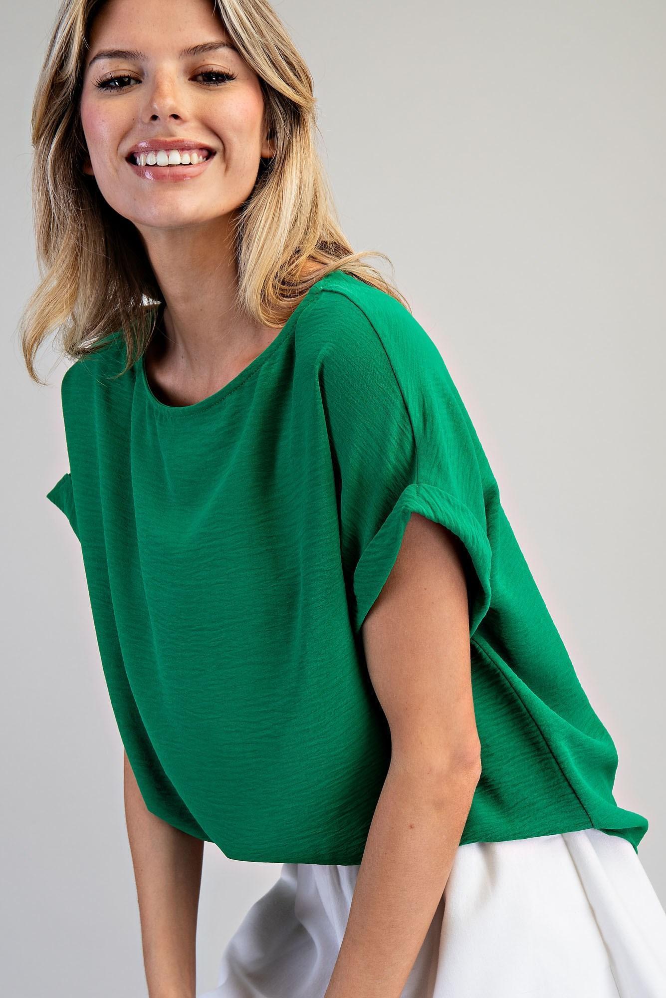 Daffodil Blouse in Kelly Green