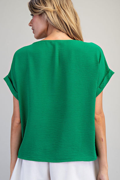 Daffodil Blouse in Kelly Green