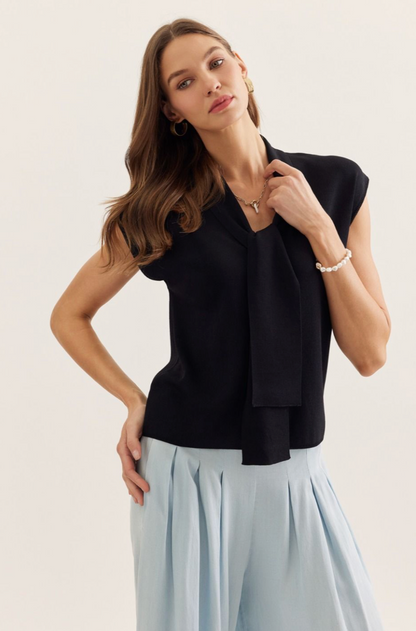 Holding On Black Blouse