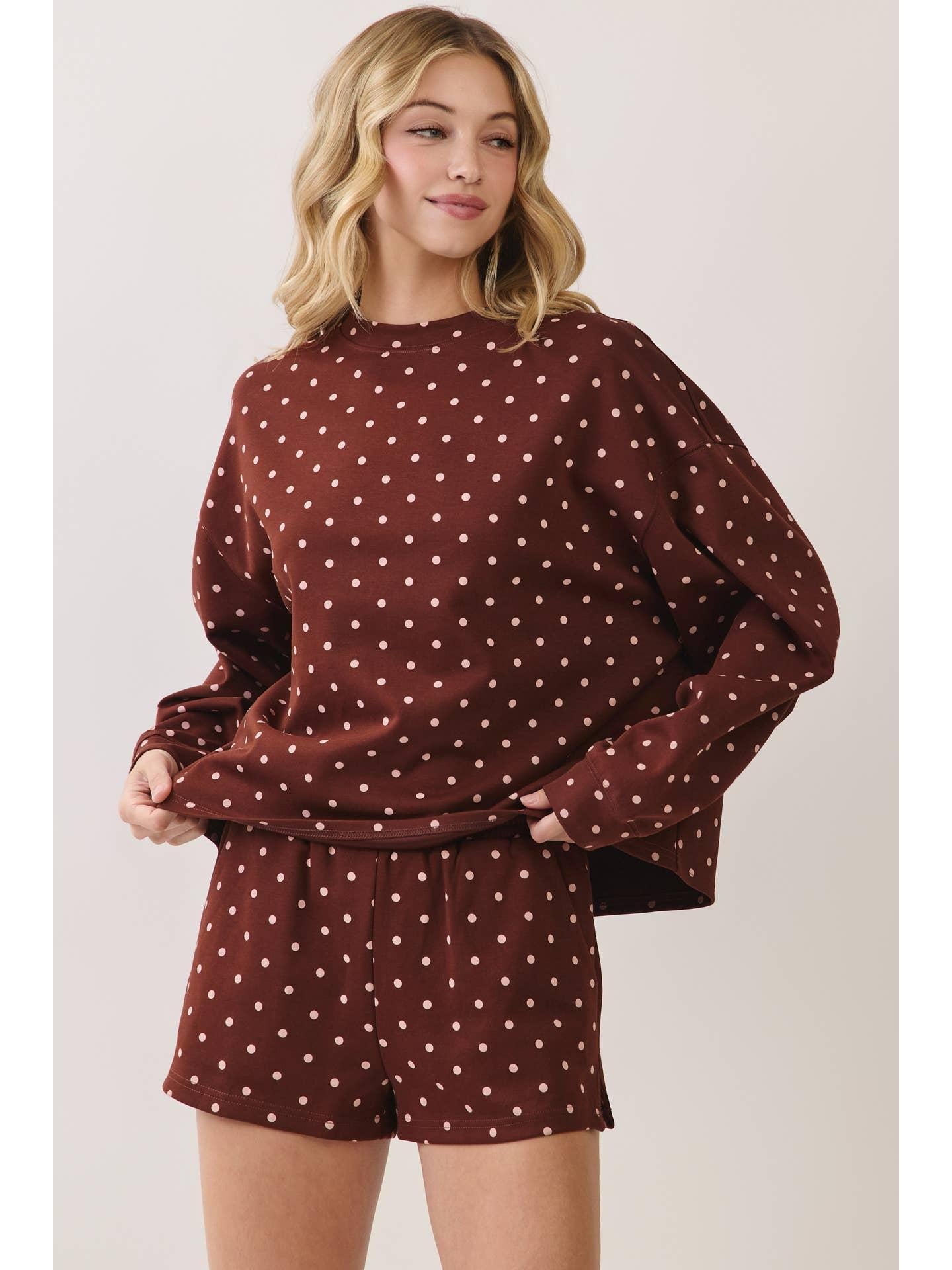 Polka Dot - Lounge Sweatshirt