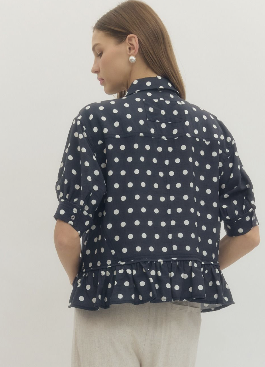 Darlin' Polka Dot Blouse