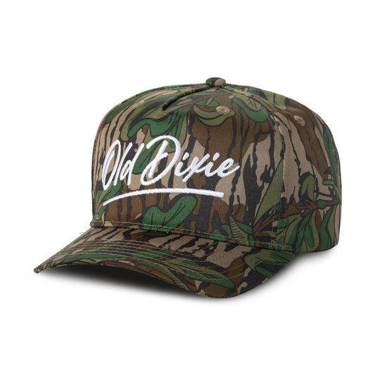 Old Dixie Greenleaf Script Logo Hat (D-112)