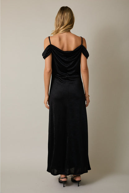 Morgan Cowl Neck Maxi Dress
