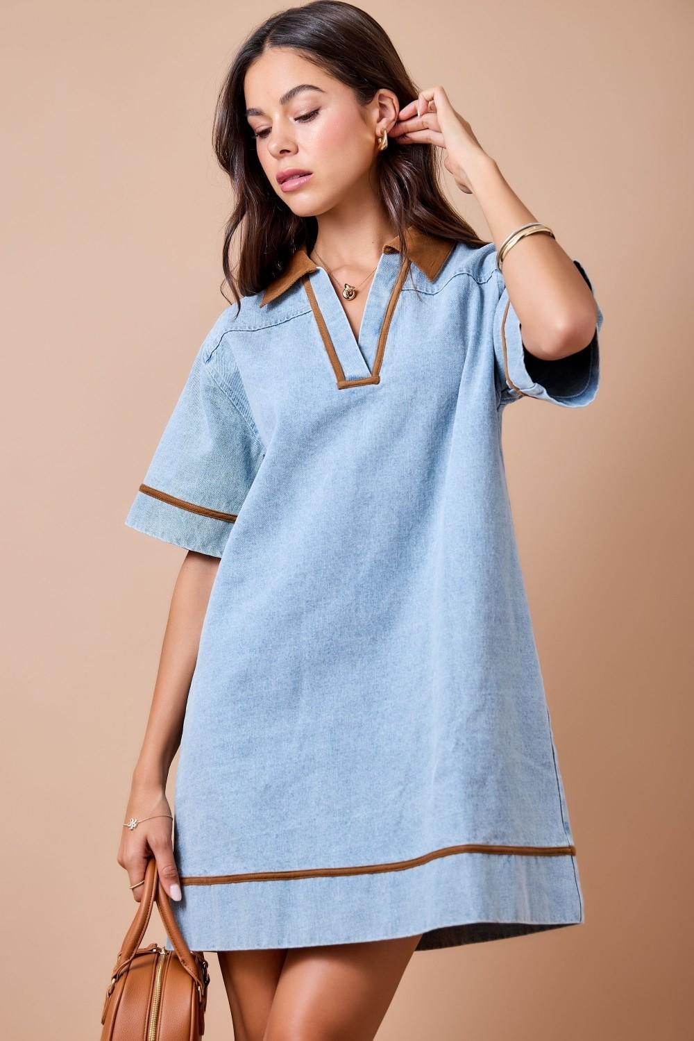 Be Her Denim Mini Dress