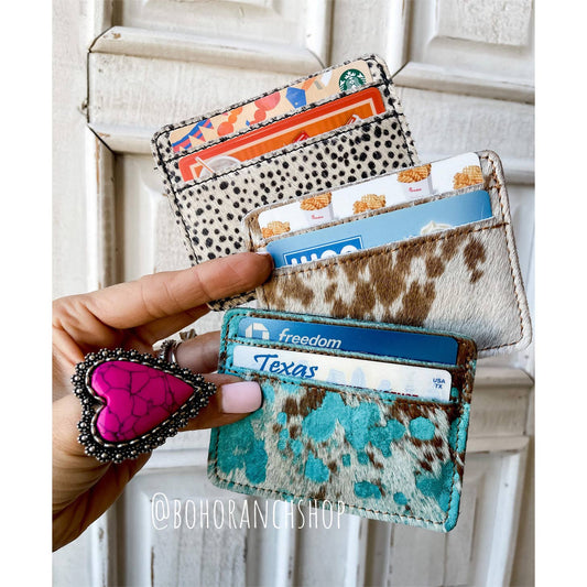 Cowhide Card Holder