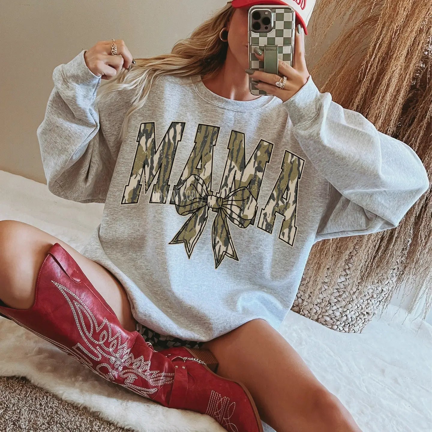 Camo Bow Mama Sweatershirt