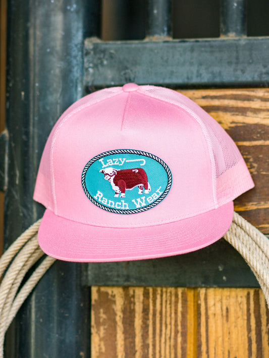 Lazy J Ranch Pink Orignial Buckle Classic Five Panel Trucker Hat