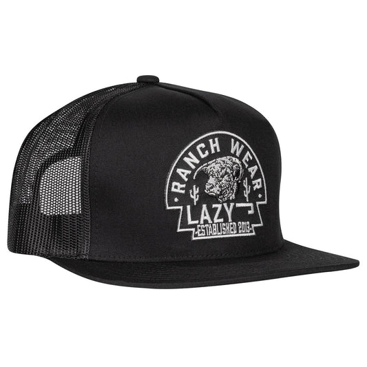 Lazy J Ranch Black Arrowhead Classic Five Panel Trucker Hat