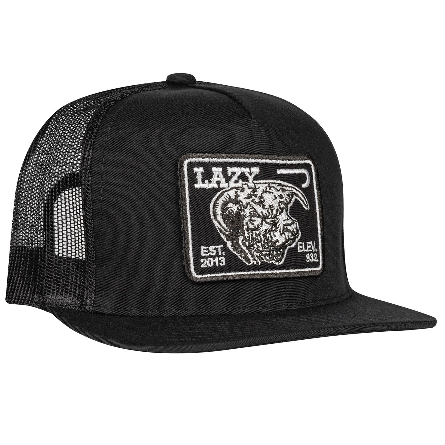 Lazy J Ranch Black Elevation Classic Five Panel Trucker