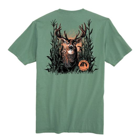 Buck Maize SS Tee Light Green