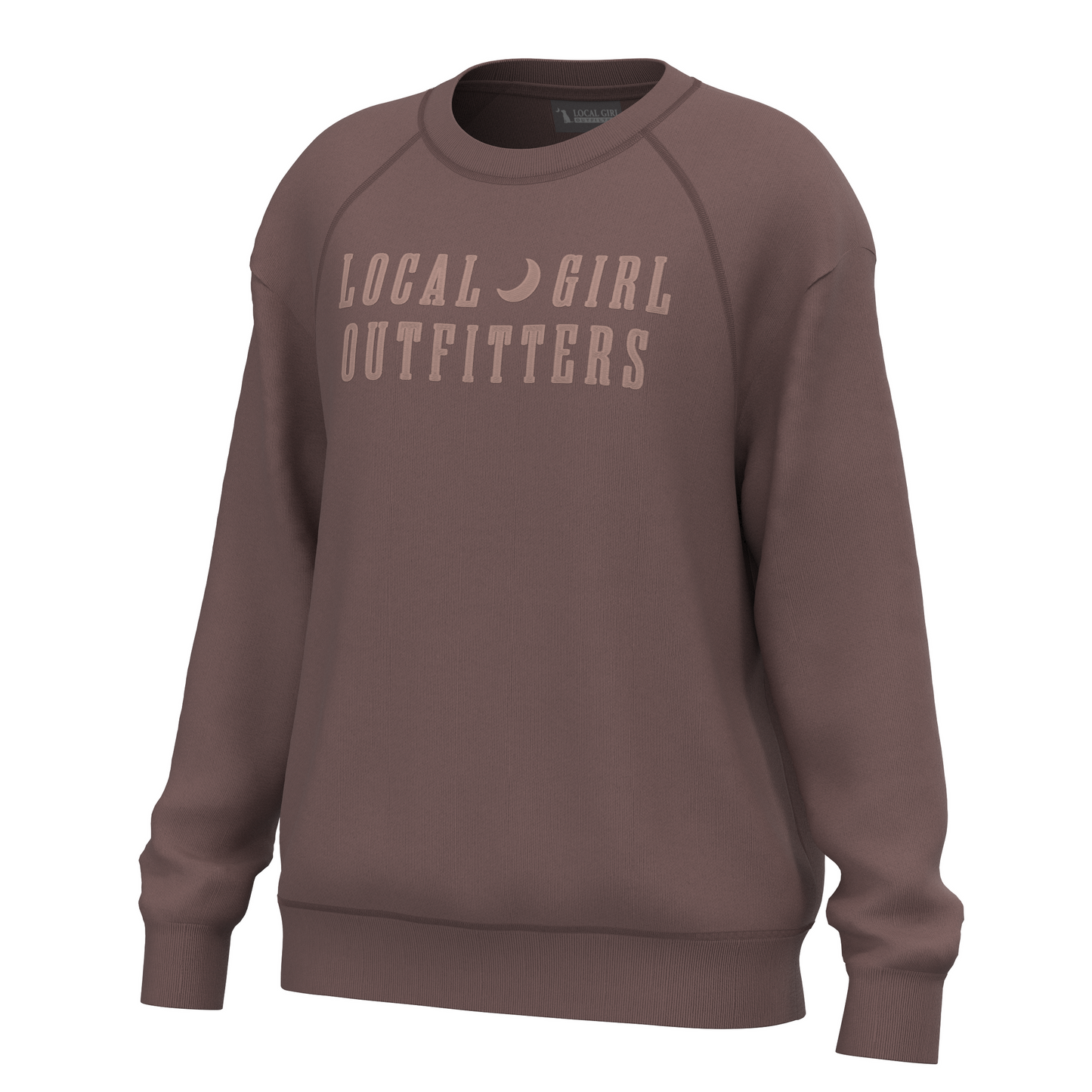 lG Moon Cotton Crewneck Rose