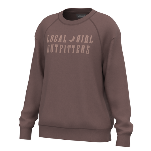 lG Moon Cotton Crewneck Rose