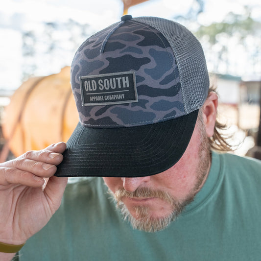 Black Out Camo Trucker Hat
