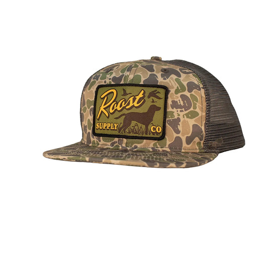 Roost Backwoods Camo Patch Hat