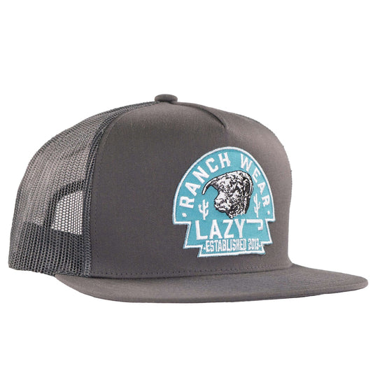 Lazy J Ranch Grey Turqouise Arrowhead Classic Five Panel