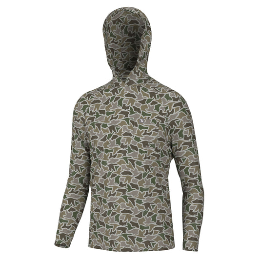Heather Blend Hoodie Duck Camo