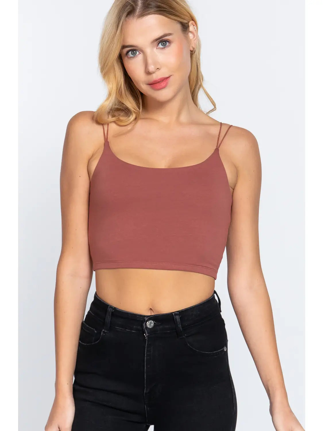 Elastic strap cami