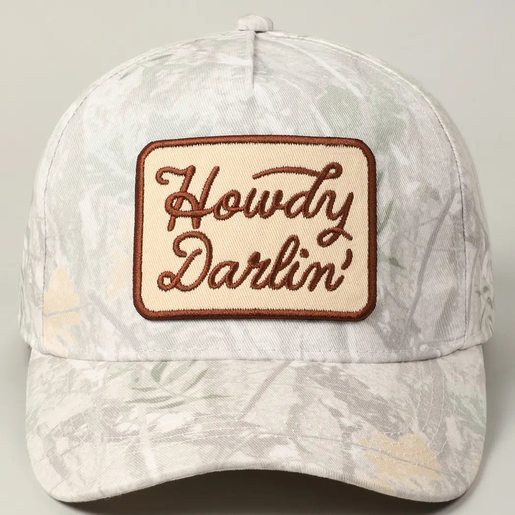 Howdy Darlin Camo Trucker Hat