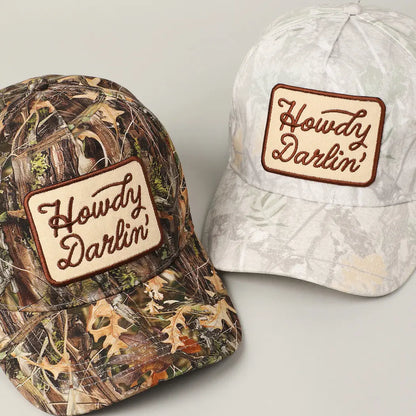 Howdy Darlin Camo Trucker Hat