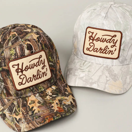 Howdy Darlin Camo Trucker Hat