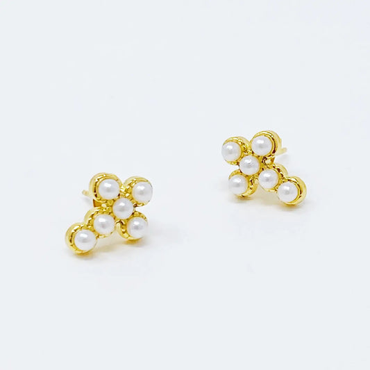Dainty Cross Earrings