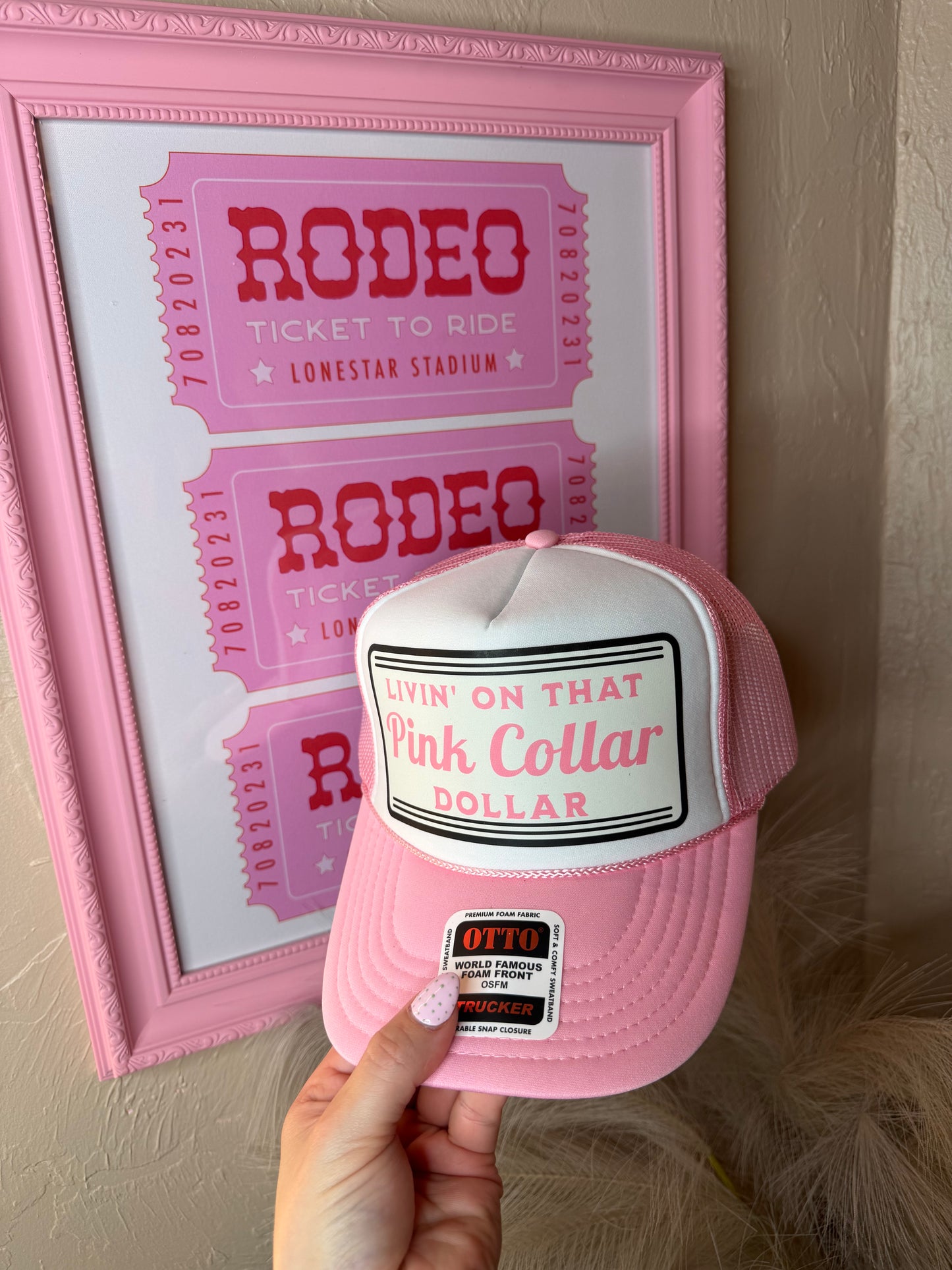 Livin' On That Pink Dollar Trucker Hat