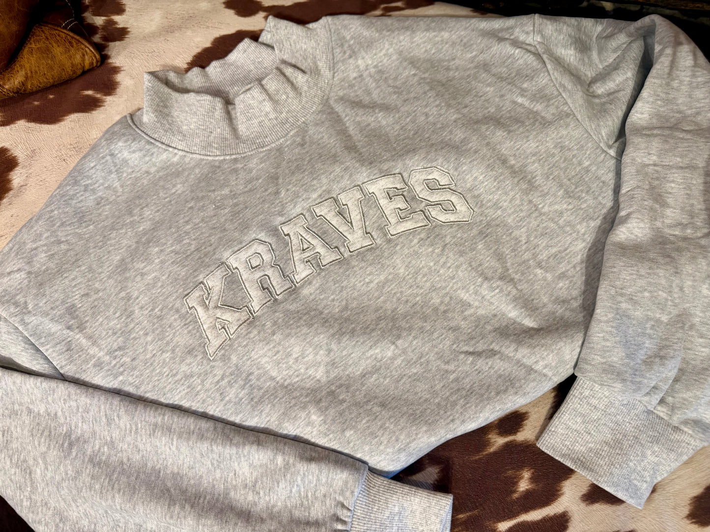 Krave's Mock Neck Sweatshirt