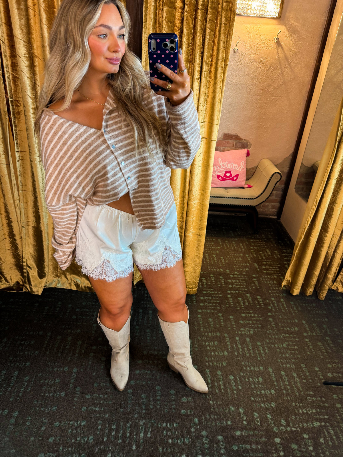 Mia Button Down Sweater - Mocha