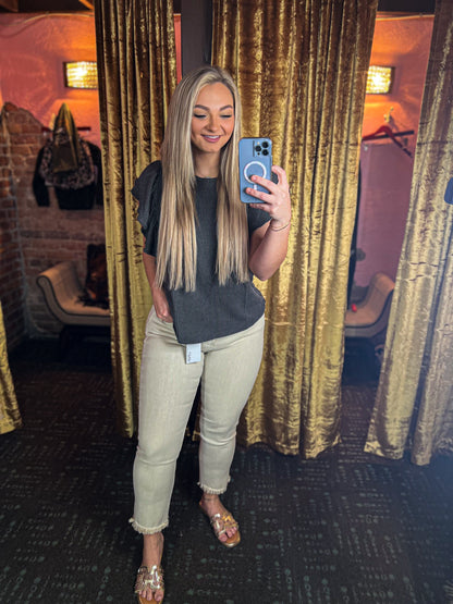 Mid Rise Slim Straight Jeans