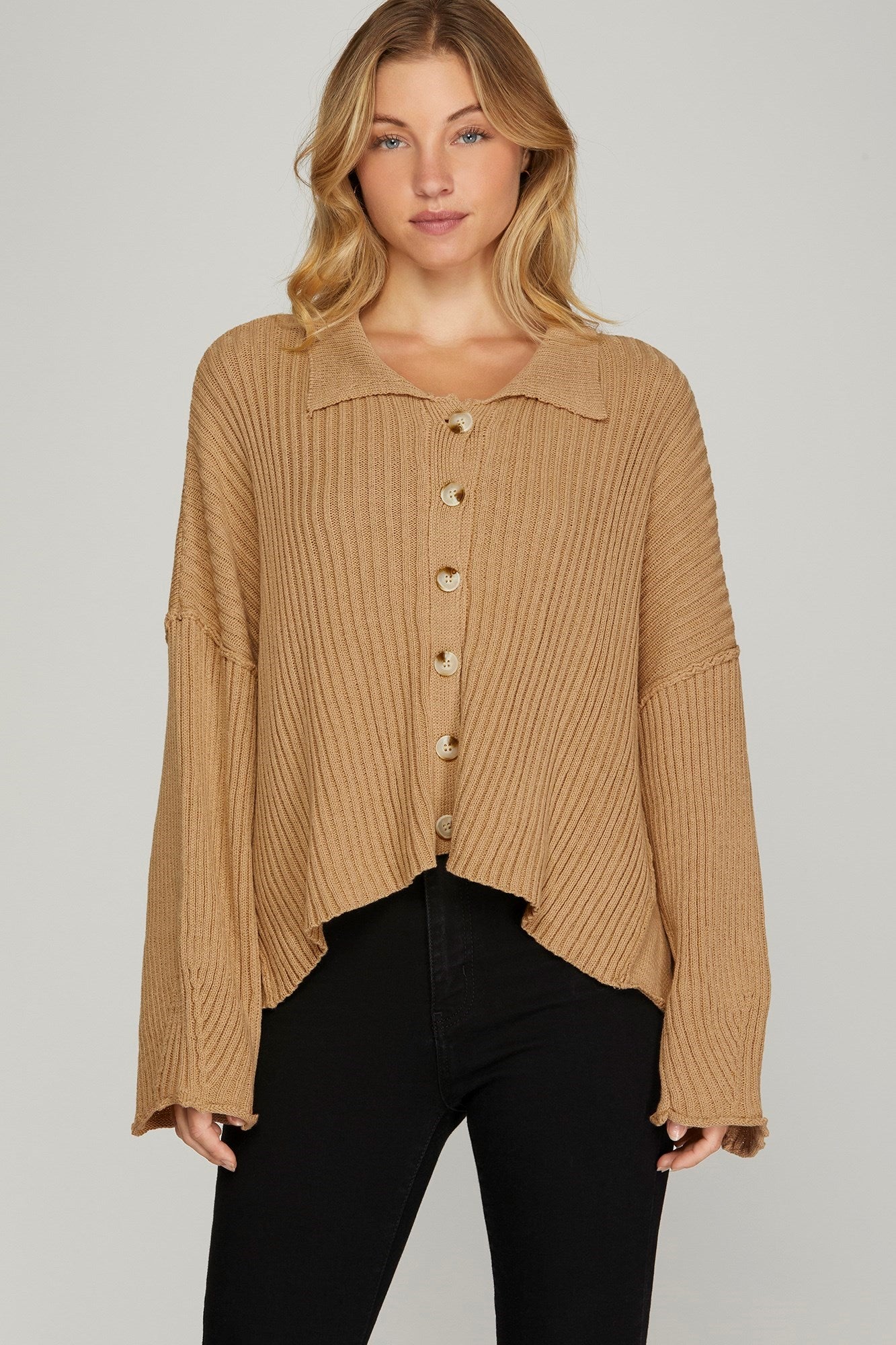 Local Vibes Ribbed Sweater Top